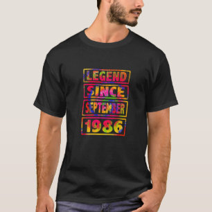 Camiseta 36º Aniversário Legenda de decoração de colos desd