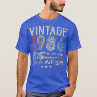 Camiseta 36º Aniversário Mulheres Mens Vintage Incrível 198