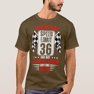Camiseta 36º Aniversário - Sinal de Velocidade 36 Anos Engr