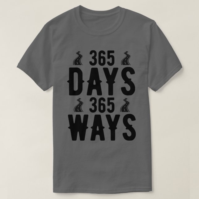 Camiseta 365 dias 365 vias (Frente do Design)