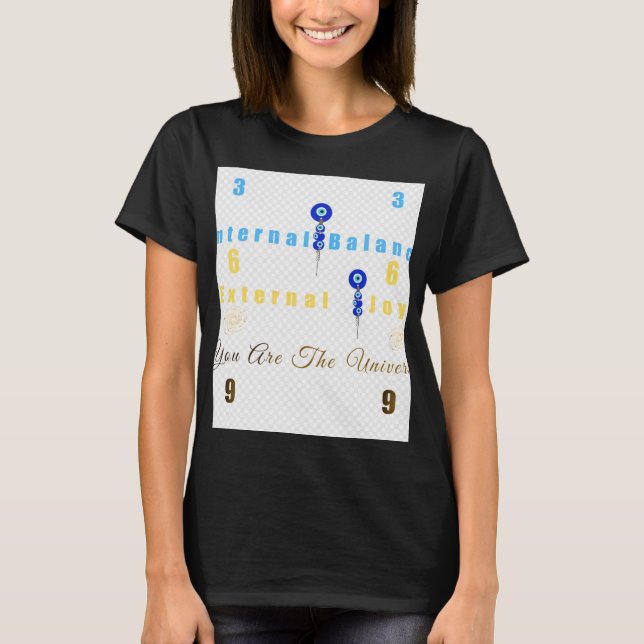 Camiseta "369: Equilíbrio Interno, Alegria Externa, Você É  (Frente)