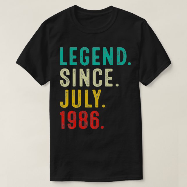 Camiseta 36.º aniversário aflige a lenda de 36 anos desde (Frente do Design)