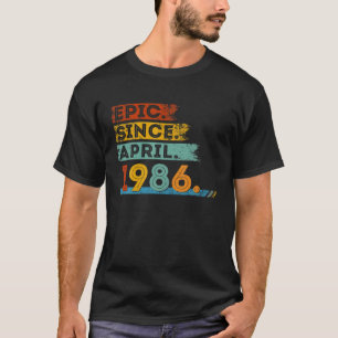 Camiseta 36.º Aniversário Para Epic De 36 Anos Desde Abri