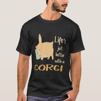 Camiseta 36 A vida é melhor com um Corgi