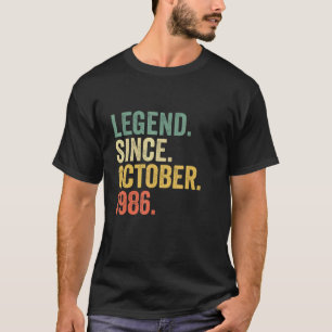Camiseta 36 anos de lenda desde outubro de 1986 36º anivers