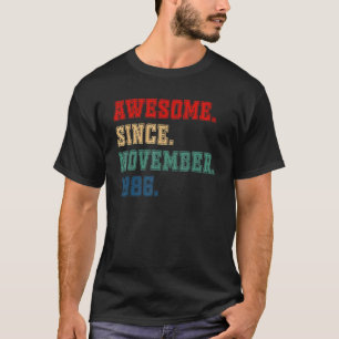 Camiseta 36 anos é incrível desde novembro de 1986 36º bir