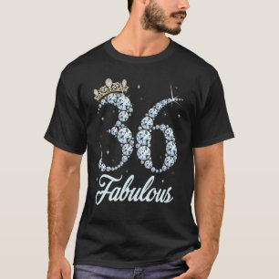 Camiseta 36 anos é o meu 36.º aniversário Rainha Diamond