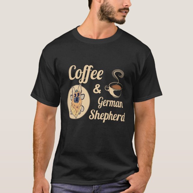 Camiseta 36 Café e Pastor Alemão (Frente)