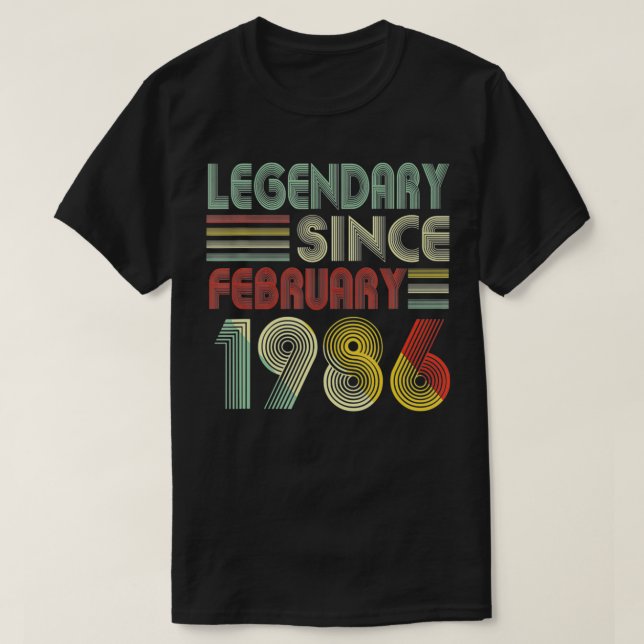 Camiseta 36 Dias De Decoração Legendária Desde Fevereiro De (Frente do Design)