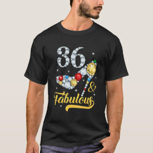 Camiseta 36 e Fabuloso 36 Calçados de Aniversário Alto 36 Y