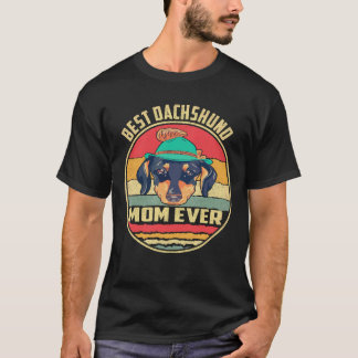 Camiseta 36 Melhor Dachshund Mãe Eterna Vintage