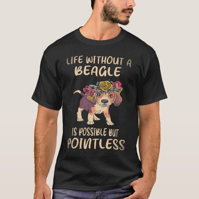 Camiseta 36 Vida Sem Um Beagle (Frente)