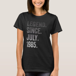 Camiseta 37º Aniversário, 37 anos Legenda desde julho de 19