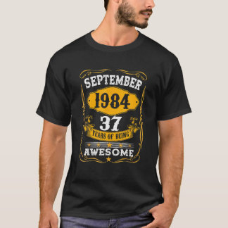 Camiseta 37º Aniversário Oferece 37 Anos De Idade Incrível