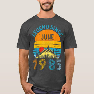Camiseta 37º Aniversário Oferece Legenda Idea Desde junho d