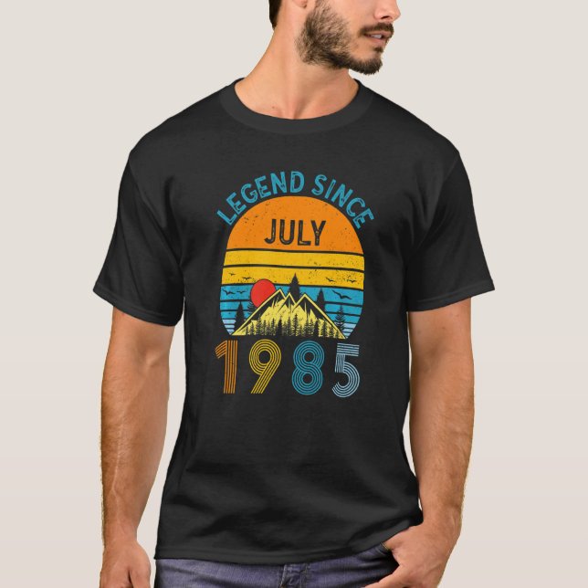 Camiseta 37. ª Legenda de aniversário Desde julho de 1985 V (Frente)