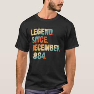 Camiseta 37. º aniversário 37 anos Legenda desde 1 de dezem