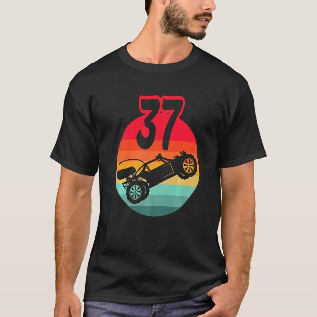 Camiseta 37.º Aniversário do I Racing Gaming I Remote Contr (Frente)