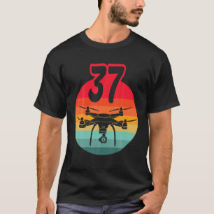 Camiseta 37.º Aniversário I - Drones De Controle Remoto C