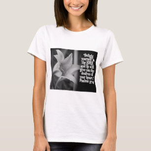 CAMISETA 37:4 FAVORITO DO SALMO DA ESCRITURA DA BÍBLIA