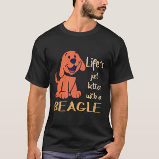 Camiseta 37 A Vida é Melhor Com Um Beagle