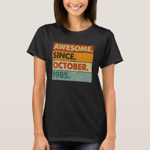 Camiseta 37 anos de idade 37.º aniversário incrível desde o