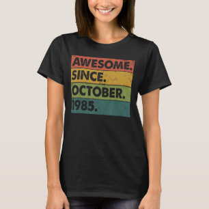 Camiseta 37 anos de idade 37.º aniversário incrível desde o