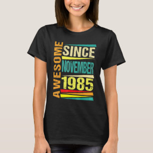 Camiseta 37 anos de lenda desde novembro de 1985 37º Nascim
