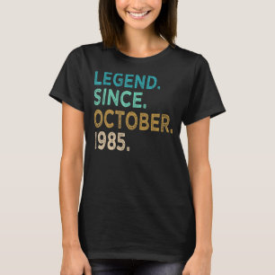 Camiseta 37 anos de lenda desde outubro de 1985 37º nascime