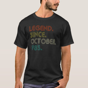 Camiseta 37 anos de lenda desde outubro de 1985 37º nascime