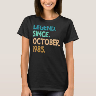 Camiseta 37 anos de lenda desde outubro de 1985 37º nascime