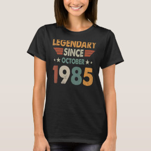 Camiseta 37 anos de lenda desde outubro de 1985 37º nascime