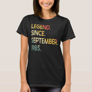 Camiseta 37 anos de lenda desde setembro de 1985 37º nascim
