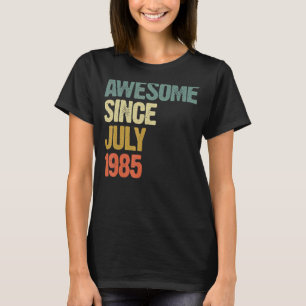 Camiseta 37 anos é incrível desde julho de 1985 37º anivers