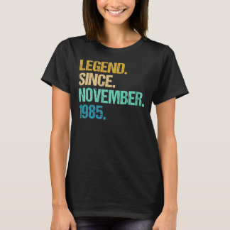 Camiseta 37 anos é incrível desde novembro de 1985 37th Bir