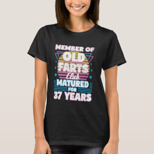 Camiseta 37 anos, festas de 37 anos, fabuloso, 37º aniversá