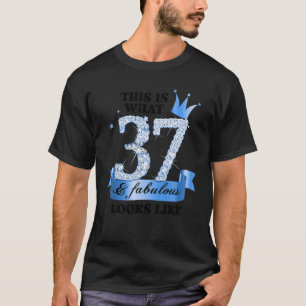 Camiseta 37 e fabuloso I Blue White Party Group Candid Phot