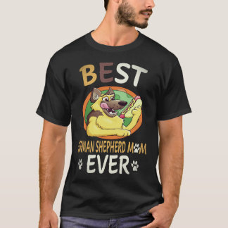 Camiseta 37 Melhor Mãe Pastor Alemão de Todos os Tempos Pas