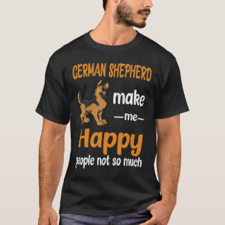 Camiseta 37 Pastores Alemães Me Fazem Feliz Pessoas Não Tan