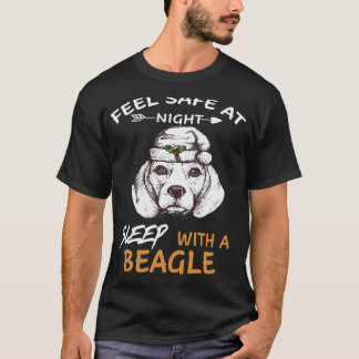 Camiseta 37 Sinta-se Seguro à Noite Dormindo Com Um Beagle