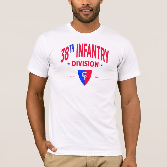 Camiseta 38ª Divisão de Infantaria - Militar dos EUA (Frente)