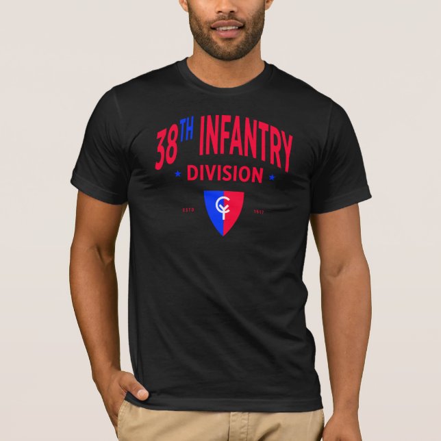 Camiseta 38ª Divisão de Infantaria - Militar dos EUA (Frente)