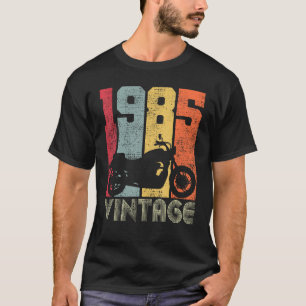 Camiseta 38º aniversário Biker Vintage 1985