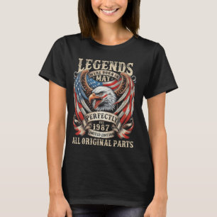 Camiseta 38º Aniversário Ofertas Para Homens Maio De 1987 3