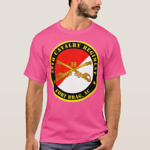 Camiseta 38º Regimento de Cavalaria Fort Bragg NC w Cav Bra