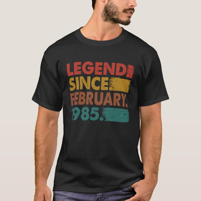 Camiseta 38 anos de lenda desde fevereiro de 1985 38º nasci (Frente)