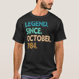 Camiseta 38 anos de lenda desde outubro de 1984 38º nascime