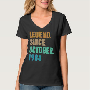 Camiseta 38 anos de lenda desde outubro de 1984 38º nascime