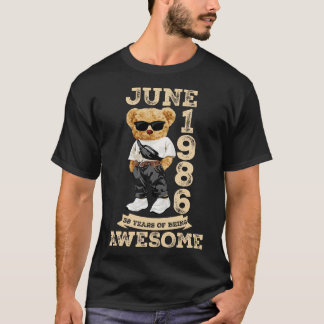 Camiseta 38 Anos Espetacular Junho De 1986 38º Aniversário