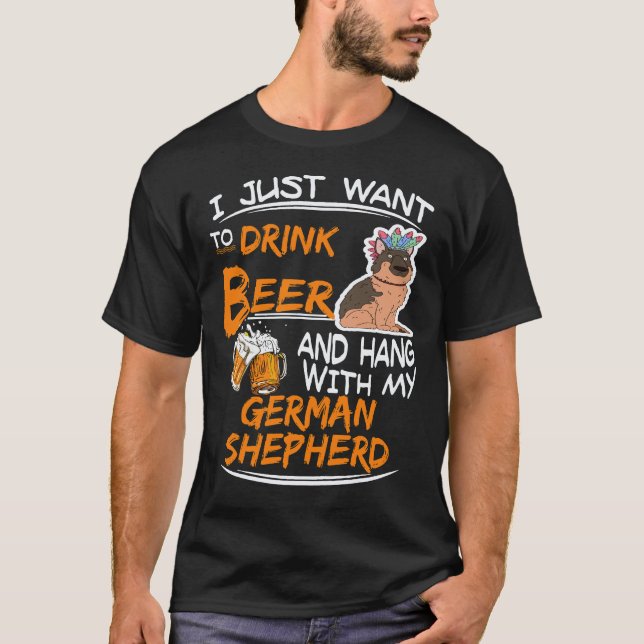 Camiseta 38 Eu Só Quero Beber Cerveja e Ficar com Meu Cara (Frente)